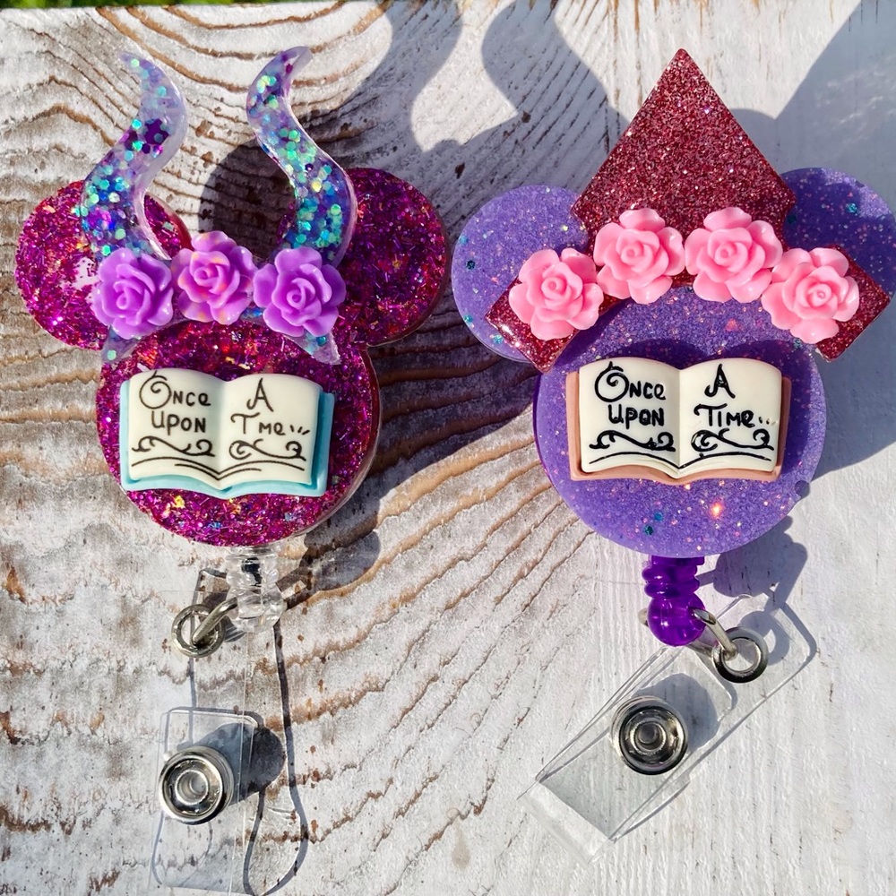 Once Upon a Time Fairy Tale Retractable Id Badge Holder